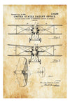 Biplane Patent Print - Vintage Airplane, Airplane Blueprint, Airplane Art, Pilot Gift, Aircraft Decor, Airplane Poster, Biplane Patent Art Prints mypatentprints 