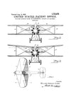 Biplane Patent Print - Vintage Airplane, Airplane Blueprint, Airplane Art, Pilot Gift, Aircraft Decor, Airplane Poster, Biplane Patent Art Prints mypatentprints 