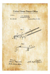Blacksmith&#39;s Tongs Patent 1890 - Patent Print, Garage Decor, Workshop Decor, Vintage Tools, Metal Work, Blacksmith Tools, Barn Decor