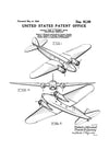 Boeing 247 Patent - Airplane Blueprint, Pilot Gift, Airplane Poster, Vintage Aviation Art, Airplane Art, Boeing Patent, Airliner Patent