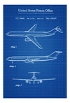 Boeing Airplane Patent - Airplane Blueprint, Pilot Gift, Aircraft Decor, Airplane Poster, Vintage Aviation Art, Airplane Art, Boeing Patent