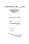 Boeing SST Plane Patent - Airplane Blueprint, Pilot Gift, Airplane Poster, Vintage Aviation, Airplane Art, Boeing Patent, Boeing Supersonic Art Prints mypatentprints 