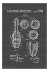 Bowling Pin Patent - Patent Print, Wall Decor, Bowling Art, Bowler Gift, Bowling Print, Bowlers, Bowling League, Bowling Pin Blueprint