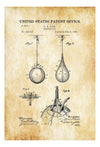 Boxing Striking Bag Patent Print 1891 - Patent Poster, Punching Bag Patent, Boxing Art, Boxing Fan Gift, Boxer Gift, Boxing Bag Patent Art Prints mypatentprints 