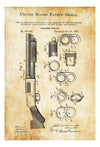 Browning Magazine Firearm - Patent Print, Wall Decor, Gun Art, Firearm Art