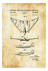 Burnelli Flying Wing Patent 1953 - Vintage Airplane, Airplane Blueprint, Airplane Art, Pilot Gift, Aircraft Decor, Airplane Patent, Planes Art Prints mypatentprints 