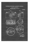 Camera Dial Patent Print - Wall Decor, Photography Art, Camera Art, Old Camera, Camera Décor, Photographer Gift, Vintage Camera Print Art Prints mypatentprints 5X7 Blueprint 