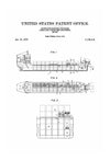 Cargo Ship Patent - Patent Print, Vintage Nautical, Naval Art, Sailor Gift, Sailing Decor, Nautical Decor, Boating Decor, Boat Patent Print Art Prints mypatentprints 