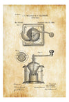 Coffee Grinder Patent Print - Decor, Kitchen Decor, Restaurant Decor, Patent Print, Wall Decor