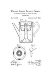 Coffee Pot Patent Print - Decor, Kitchen Decor, Restaurant Decor, Patent Print, Wall Decor, Coffee Maker Patent, Coffee Shop Decor