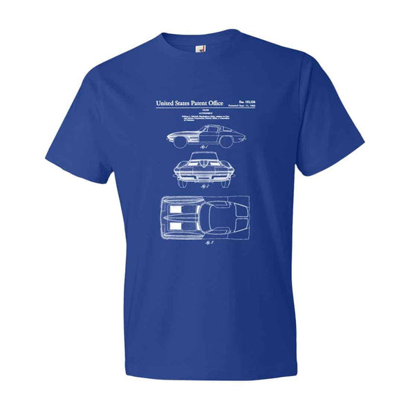 Corvette Stingray Patent T-Shirt - Patent t-shirt, Old Patent t-shirt, Classic Car shirt, Vintage Corvette t-shirt, Corvette t-shirt