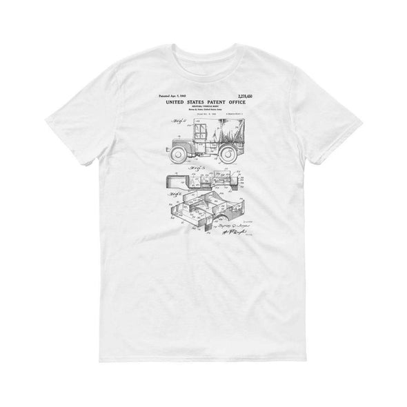 Covered Willys Military Jeep Patent T-Shirt 1942 - Willys Shirt, Willys Jeep T-Shirt, Antique Car Shirt, Car Gift, Jeep T-Shirt, Jeep Patent Shirts mypatentprints 