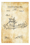Curtiss 1917 Flying Boat Patent Print - Airplane Blueprint, Vintage Aviation Art, Airplane Art, Pilot Gift,  Aircraft Decor, Airplane Poster