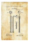 Dental Mirror Patent Print 1892 - Dental Office Decor, Dental Hygienist Gift, Dental Art, Dentist Decor, Dental Tools, Dental Assistant Gift Art Prints mypatentprints 10X15 Parchment 