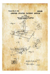 Disney Animation Camera Patent 1940 - Patent Print, Wall Decor, Movie Poster, Disney Patent, Home Theater Decor, Cartoon Drawing