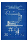 Distilling Apparatus Patent Print 1884 - Wall Decor, Vintage Science, Science Decor, Chemistry Art, Science Art, Distilling, Water Purifier Art Prints mypatentprints 