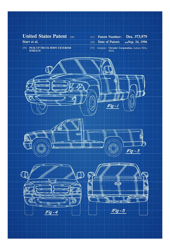 Dodge Ram Truck Patent, Patent Print, Wall Decor, Truck Decor, Trcuk Art, Classic Truck, Dodge Patent, Dodge Ram Patent, Ram Truck Blueprint mws_apo_generated mypatentprints Parchment #MWS Options 20424010 