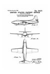 Douglas Jet Plane Patent 1949 - Douglas Aircraft Patent, Vintage Airplane, Airplane Blueprint, Pilot Gift, Airplane Poster, F3D Skyknight Art Prints mypatentprints 