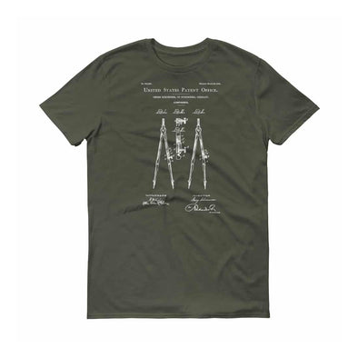 Drawing Compass Patent T-Shirt 1904 - Old Patent T-shirt, Vintage Tools, Architect Gift, Drawing Tool, Artist Gift