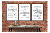 Early Aviation Patent Collection of 3 Patent Prints - Vintage Aviation Art, Airplane Blueprint, Pilot Gift, Aircraft Decor, Airplane Poster Art Prints mypatentprints 