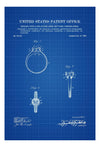 Edwardian Ring Patent - Vanity Décor, Fashion Art, Feminine Décor, Boutique Decor, Vintage Jewelry Print, Women's Gift, 1900s Jewelry Patent Art Prints mypatentprints 