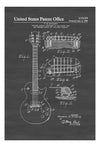 Electric Guitar Patent - Patent Print, Wall Decor, Music Poster, Music Art, Musical Instrument Patent, Guitar Patent, Music Patent