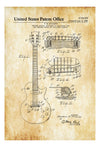 Electric Guitar Patent - Patent Print, Wall Decor, Music Poster, Music Art, Musical Instrument Patent, Guitar Patent, Music Patent
