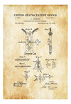 Electric Welding Patent Print 1886 - Patent Print, Wall Decor, Welder Gift, Garage Decor, Welder, Electric Welder Patent, Welder Gift Art Prints mypatentprints 