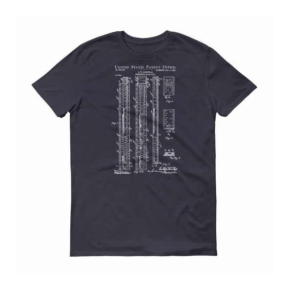 Engineer&#39;s Slide Rule Patent T-Shirt 1922 - Old Patent T-shirt, Vintage Tools, Engineer Gift, Electrical Engineer, Engineer T-shirt