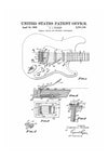 Fender Guitar Tremolo Patent - Patent Print, Wall Decor, Music Poster, Music Art, Musical Instrument Patent, Guitar Patent, Fender Art Prints mypatentprints 