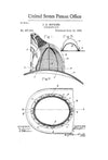 Fireman&#39;s Hat Patent - Patent Print, Wall Decor, Fireman Gift, Firehouse Decor, Firefighter