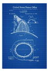 Fireman&#39;s Hat Patent - Patent Print, Wall Decor, Fireman Gift, Firehouse Decor, Firefighter