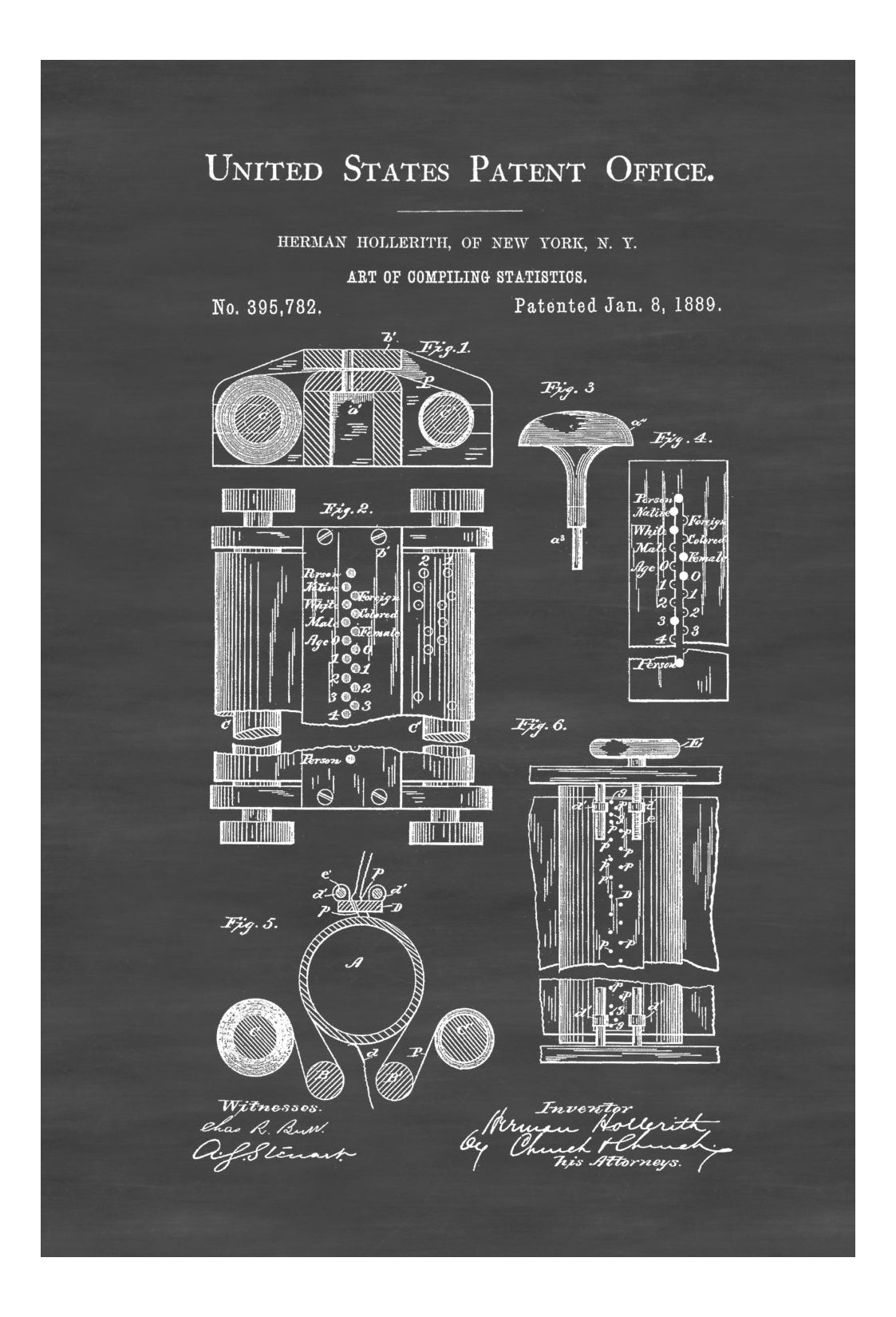 Computer Patent Artwork First Computer Patent - Patent Print, Wall Decor, Computer Decor, Vint ...