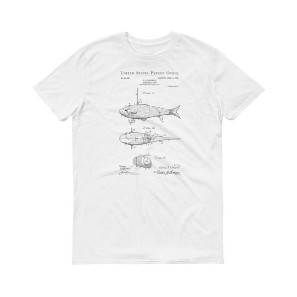 Fishing Bait Patent T-Shirt 1884 - Fishing T-Shirt, Patent t-shirt, Old Patent T-shirt, Fishing Bait, Fisherman Gift, Fishing Bait Shirt