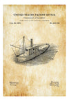 Fishing-Boat Patent - Patent Print, Vintage Nautical, Boat Art, Sailor Gift, Sailing Decor, Nautical Decor, Boating Decor, Fishing Gift Art Prints mypatentprints 