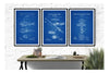 Fishing Patent Collection of 3 Patent Prints - Fishing Patents, Fishing Lure Poster, Fisherman Gift, Fishing Decor, Lake House Cabin Decor Art Prints mypatentprints 