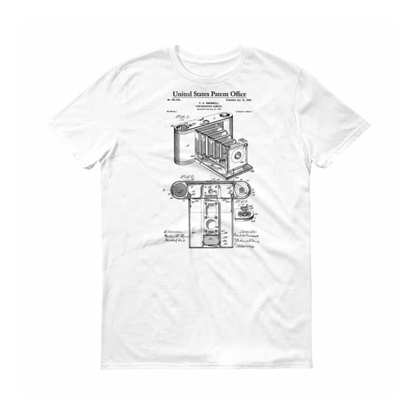 Folding Camera Patent T Shirt 1902 - Photographer Shirt, Photographer Gift, Patent Shirt, Camera Patent, Camera T Shirt, Photography T-Shirt