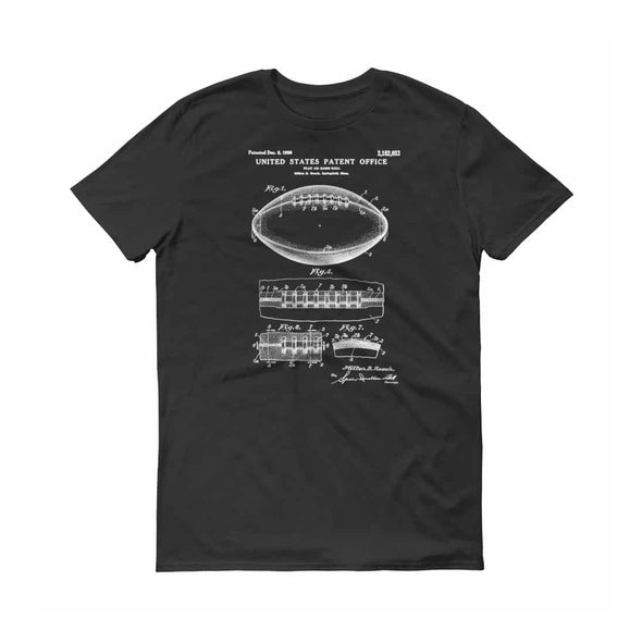 Football Ball Patent T-Shirt 1939 - Patent shirt, Old Patent t-shirt, Football Fan, Football Player, Football Patent, Football Gift mypatentprints 3XL Black 