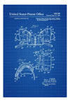 Football Shoulder Pad Patent 1960 - Patent Print, Wall Decor, Football Art, Sports Art, Football Fan, Football Player, Football Patent