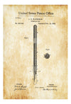 Fountain Pen Patent - Patent Print, Wall Decor, Office Decor, Vintage Pen, Old Pen, Writer Gift, Writing Instrument, Waterman Pen