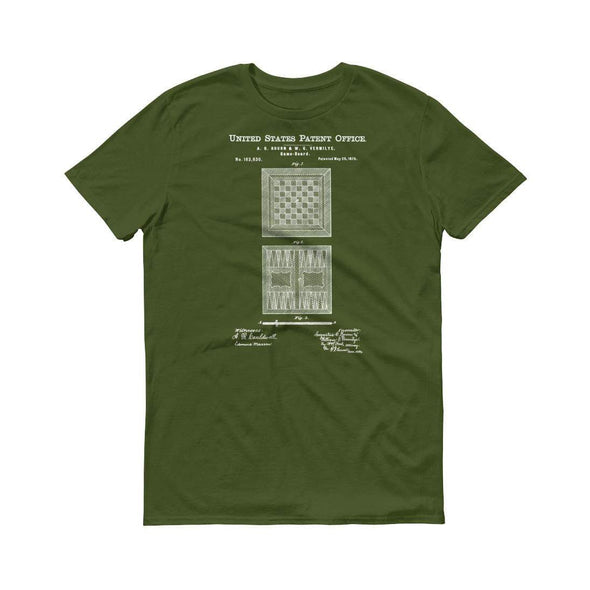 Game Board Patent T Shirt 1875- Patent Shirt, Game Patent, Gamer Gift, Gamer Shirt, Backgammon T-Shirt, Chess T-Shirt, Game T-Shirt Shirts mypatentprints 