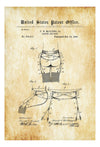 Garter Belt Patent - Vanity Decor, Girls Gift, Fashion Art, Girls Room Decor, Fashion Decor, Boutique Decor, Vintage Garter, Garter Patent Art Prints mypatentprints 10X15 Parchment 