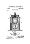 Gas Lighting Patent Print - Patent Print, Wall Decor, Office Decor, Geek Gift, Technology Patent, Light Patent