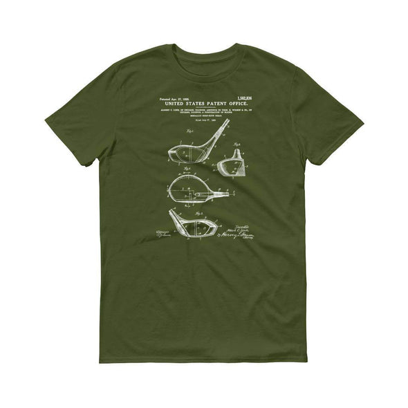 Golf Club Patent T-Shirt - Golfing T-Shirt, Golfing Patent, Golfing Fan Gift, Golfer Gift, Golf Players, Vintage Golf Shirts mypatentprints 