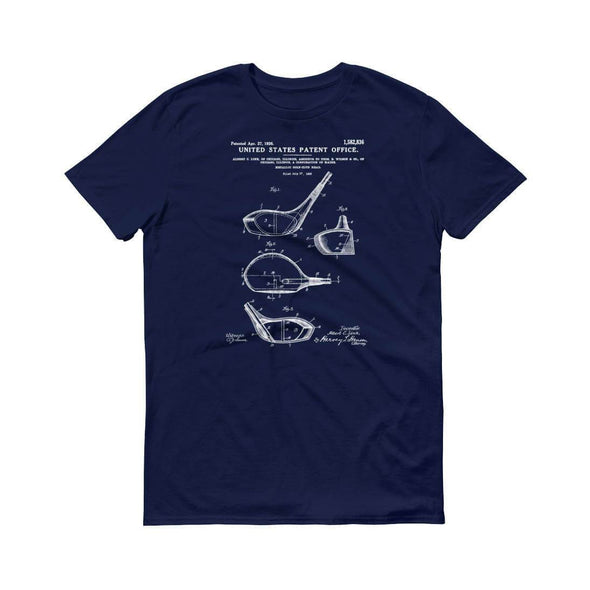 Golf Club Patent T-Shirt - Golfing T-Shirt, Golfing Patent, Golfing Fan Gift, Golfer Gift, Golf Players, Vintage Golf Shirts mypatentprints 