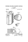 Gun Powder Keg Patent 1909 - Patent Print, Gun Art, Firearm Art, Western Art, Firearm Patent, Law Enforcement Gift, Bullet Patent Art Prints mypatentprints 