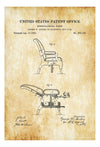 Gynecological Chair Patent - Patent Print, Wall Decor, Gynecological Office Decor, Medical Art, Clinic Art, Medical Decor, Surgical Chair Art Prints mypatentprints 5X7 Blueprint 