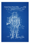 High Altitude Flight Suit Patent - Space Art, Aviation Art, Blueprint, Pilot Gift, Aircraft Decor, Space Poster, Space Program, Astronauts
