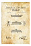 Hohner Harmonica Patent - Patent Print, Wall Decor, Music Poster, Music Art, Harmonica Instrument, Harmonica Patent, Musician Gift