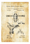 Horse Riding Saddle Patent - Patent Print, Wall Decor, Horse Art, Horse Decor, Equestrian Patent, Equestrian Decor